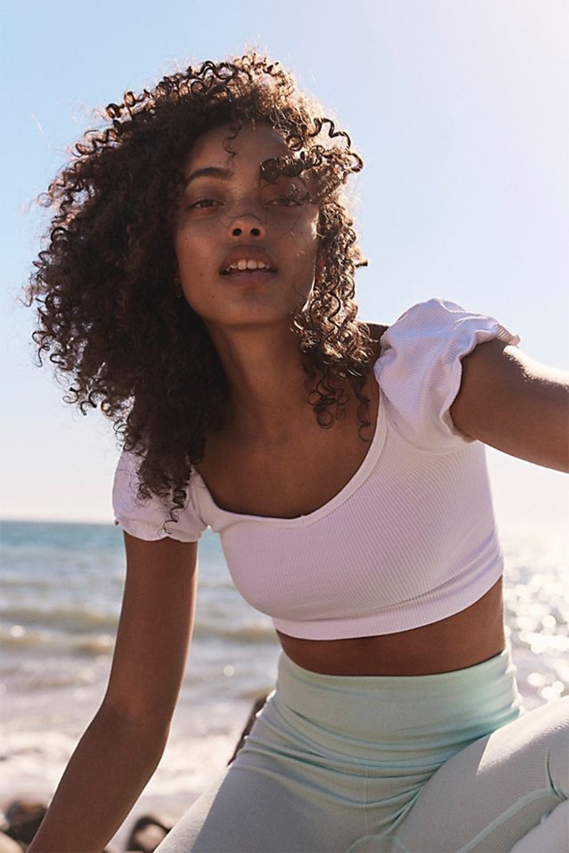 Happiness Runs Puff Sleeve Crop Tank, £44 | Free People