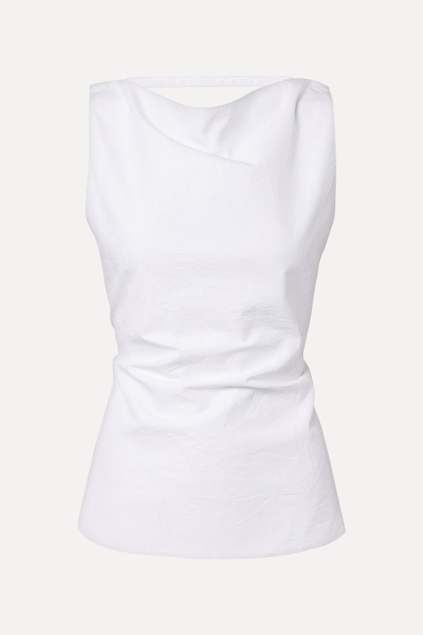 Draped Cotton-Blend Top from Róhe