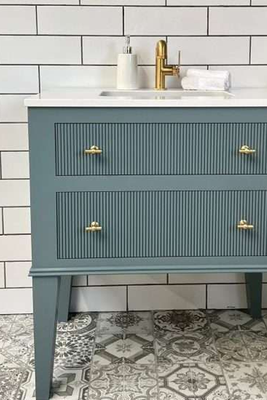 The Baildon Reeded Vanity Unit  from Parker Howley & Co
