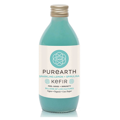 Organic Lemon & Spirulina Water Kefir from Purearth 