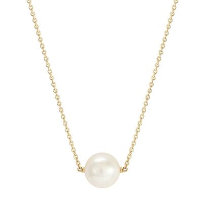 18ct Yellow Gold Freshwater Pearl Chain Necklace from Mappin & Webb