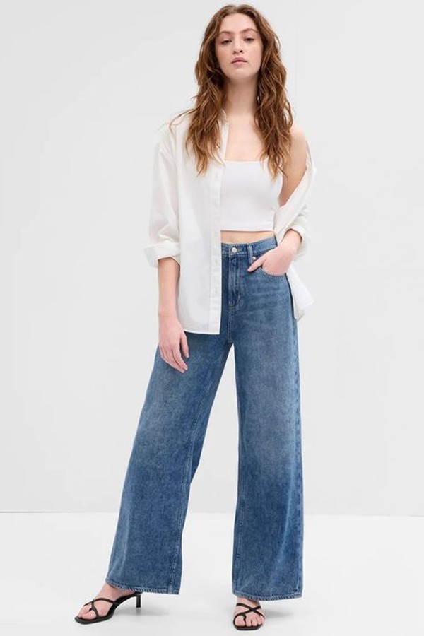 Stride High Waist Wide Leg Jeans