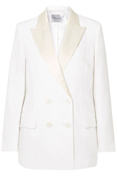 Double-Breasted Linen Blazer from Racil