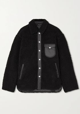 Elliot Shell-Trimmed Fleece Jacket from Rag & Bone