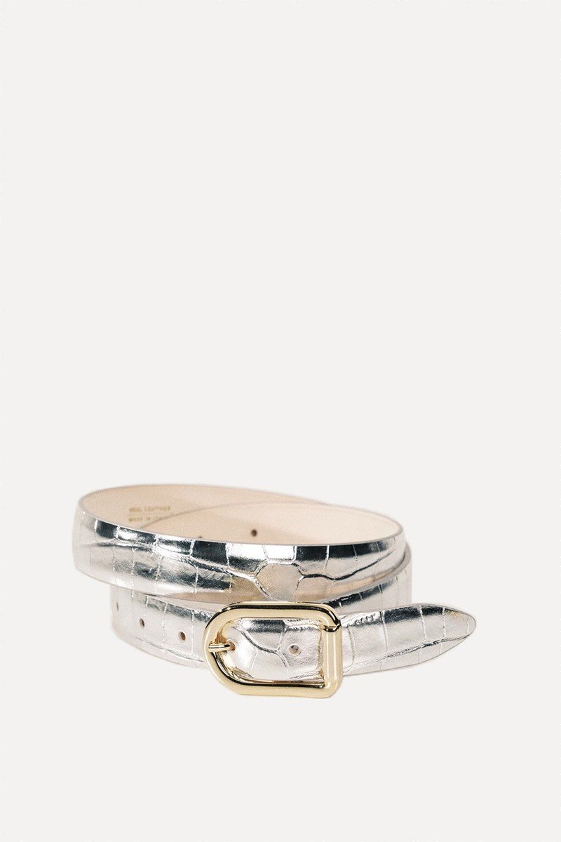 Mija Mirror Croco Belt from Déhanche