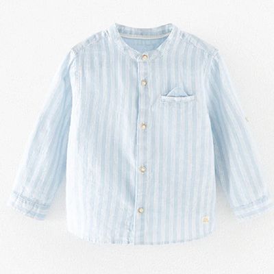 Striped Shirt With Pocket Detail from Zara