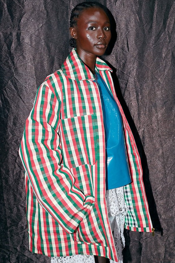 Plaid Aso-Oke Jacket
