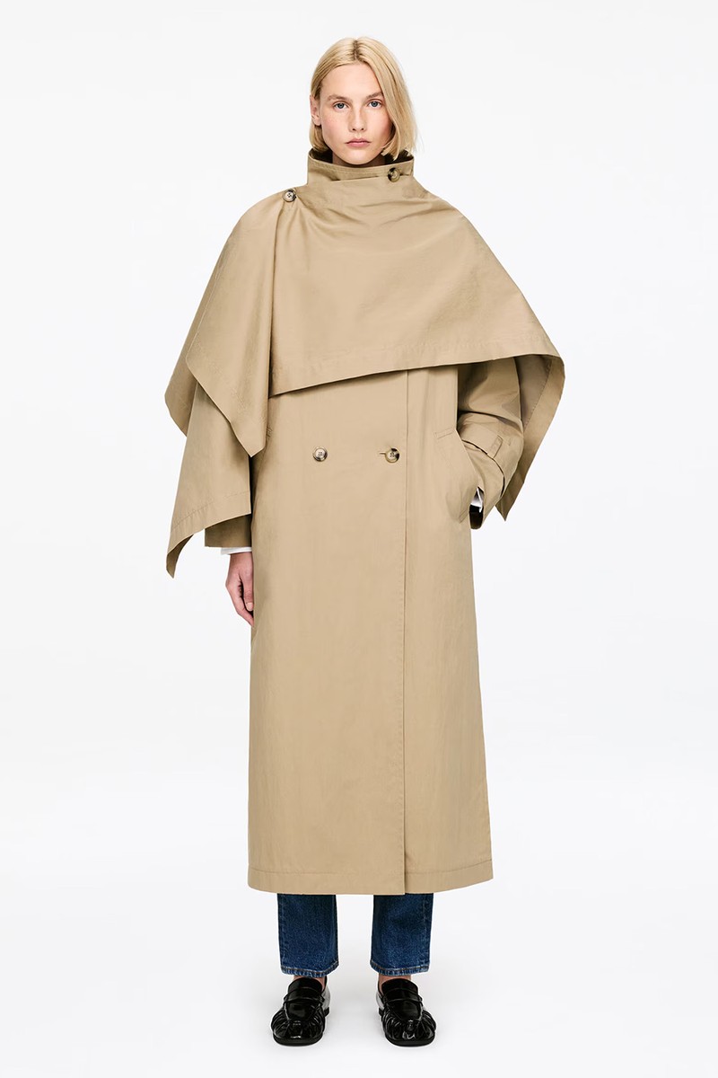 Scarf Trench Coat