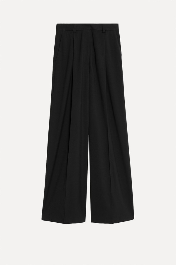 Pleated Wide Leg Trousers from Marks & Spencer