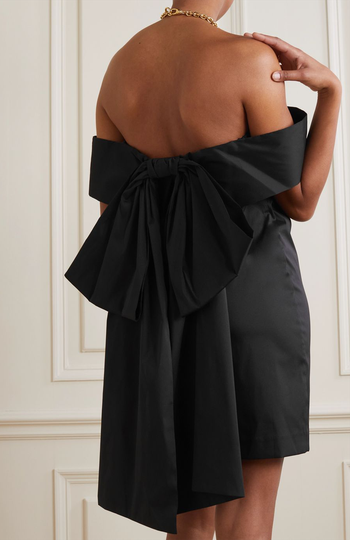 Sacha Off-The-Shoulder Taffeta Mini Dress from Bernadette