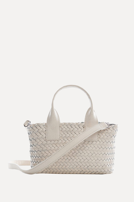 Braided Leather Bag from Mango