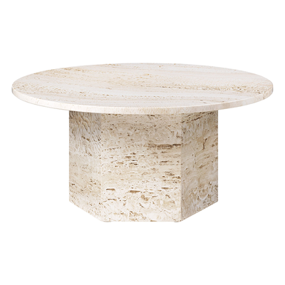 Epic Travertine Coffee Table from Gubi