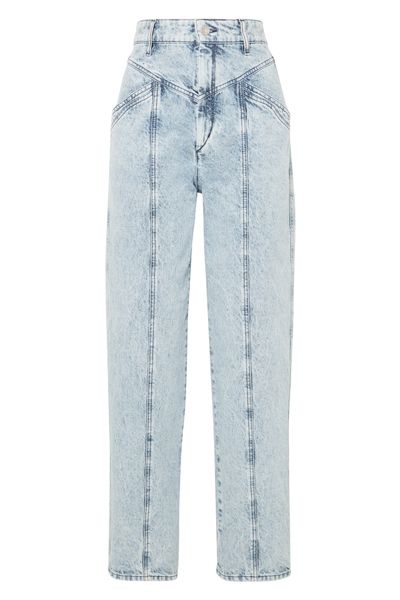 Lenia High-Rise Straight-Leg Jeans from Isabel Marant