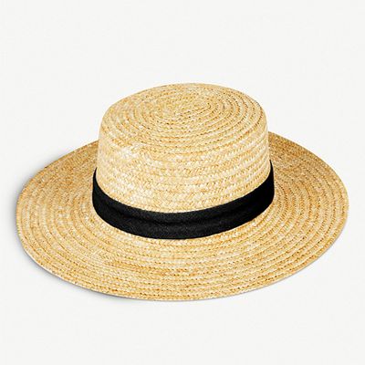 Spencer Straw Boater Hat from Lack Of Color