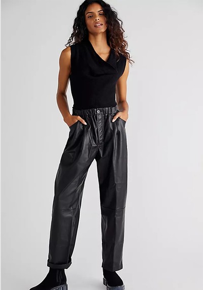 Camille Vegan Leather Pants from Free People