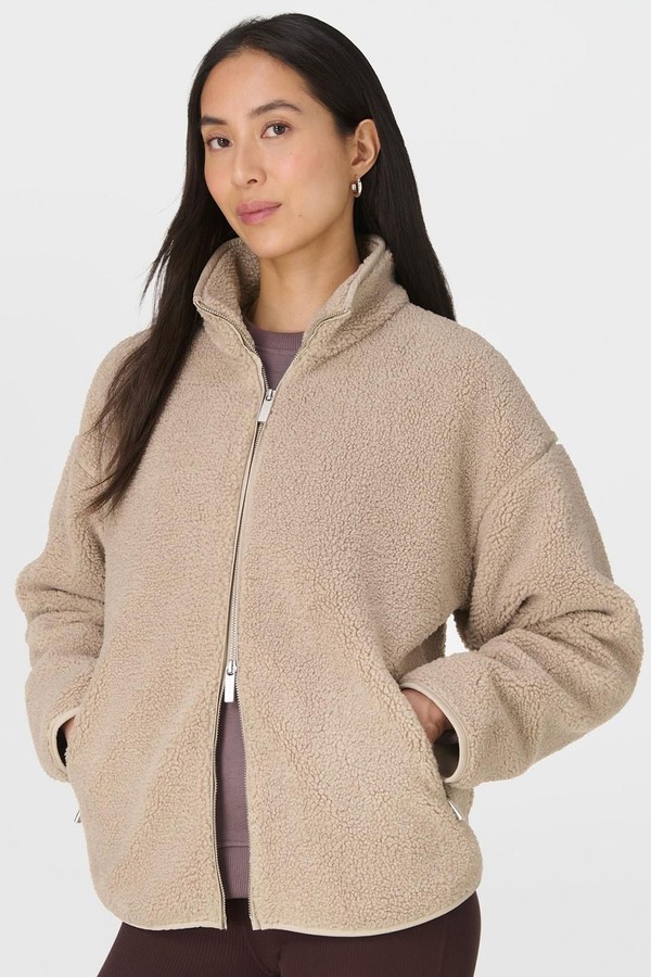 Plush Textured Zip Up Fleece
