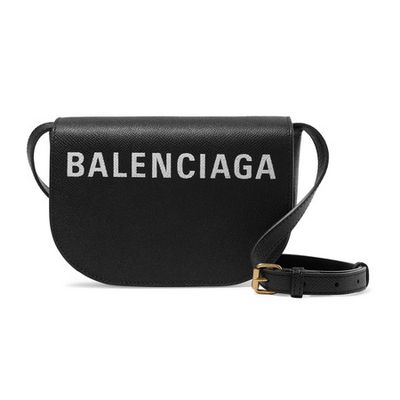 Ville Day XS AJ Printed Textured-Leather Shoulder Bag from Balenciaga