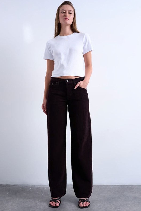 Ember Low Rise Cord Straight Leg Jeans 