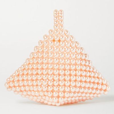 Le Bourgeon Rose Faux Pearl Tote from Vanina + Net Sustain 