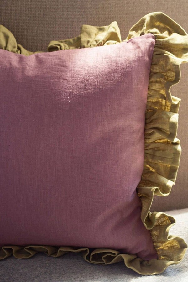 Pink Linen Scatter Cushion