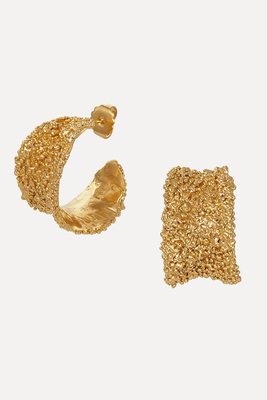 The Colossal Rocky Road Gold-Plated Hoop Earrings from Alighieri