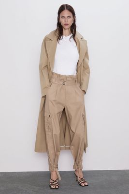 Belted Cargo Trousers from Zara