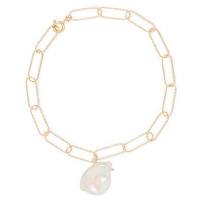 The Talisman Gold-Plated Pearl Anklet  from Alighieri