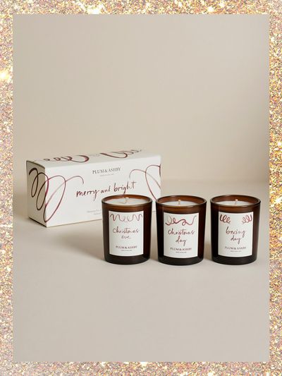 Merry & Bright Votive Set, £29 | Plum & Ashby