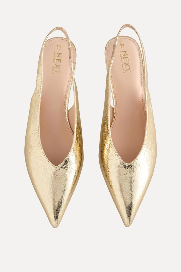 Point Toe Low Slingback Kitten Heels from Next 