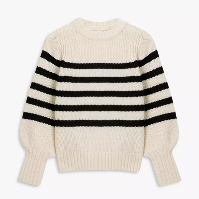 Stripe Round Neck Jumper from And/ Or
