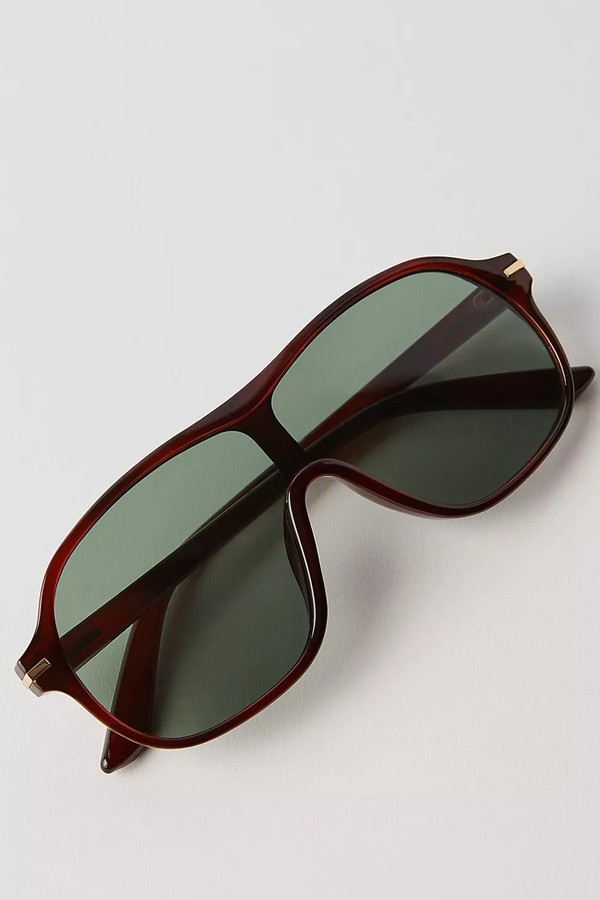 The Time Is Now Oversized Shield Sunglasses