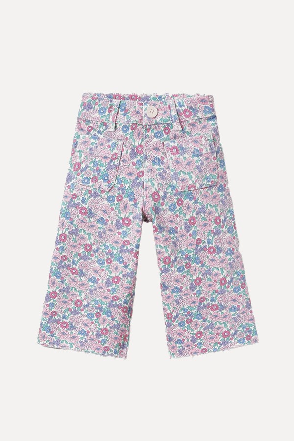 Marine Fit Floral Trousers from Zara