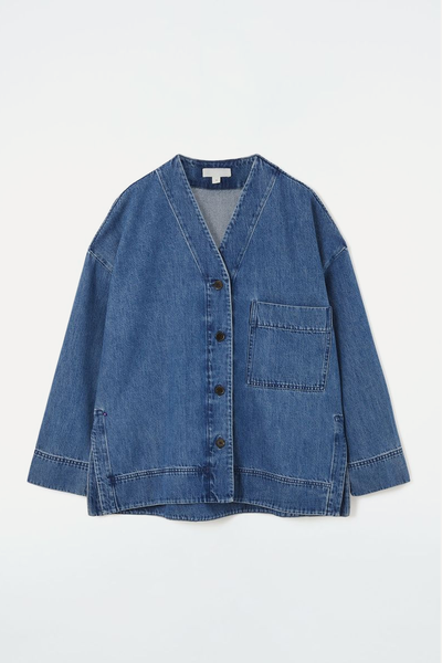 V-Neck Denim Shirt from COS