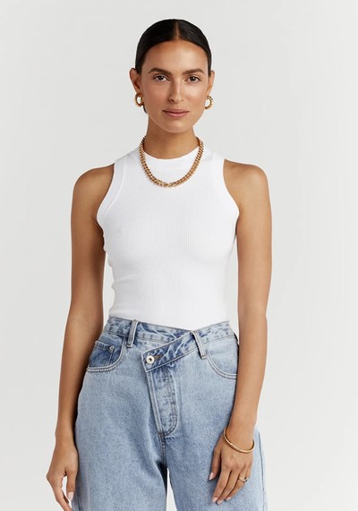 Josie White Knit Top from Dissh