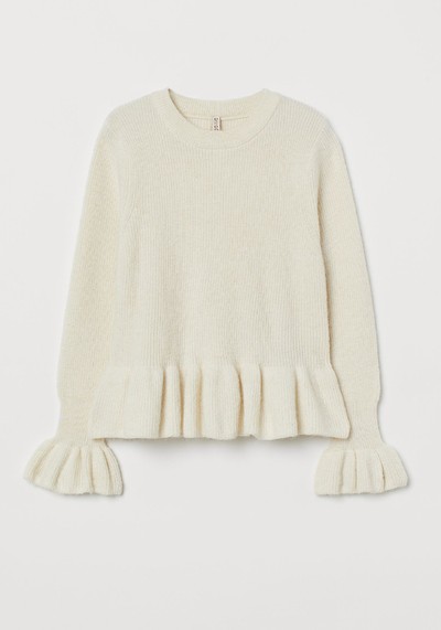 Flounced Knitted Jumper from H&M