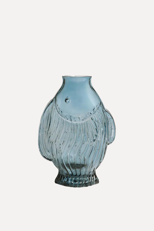  Coastal Glass Fish Vase from Nina Campbell