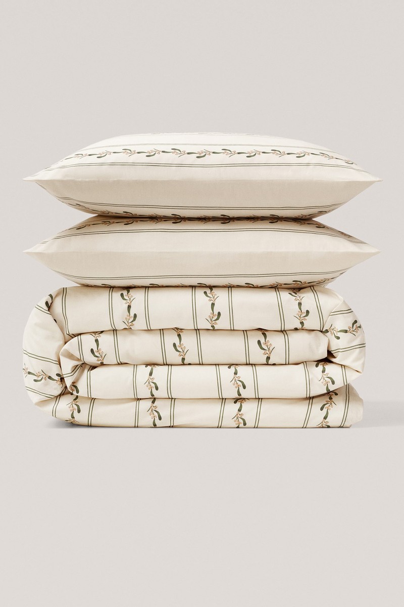 Floral Design Duvet Cover King Bed from Mango