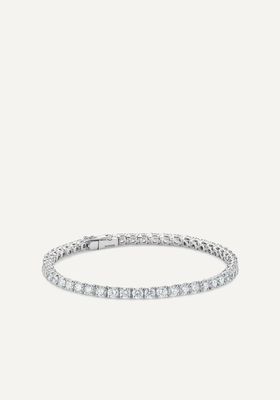 Classic Eternity Line Round Brilliant Diamond Bracelet