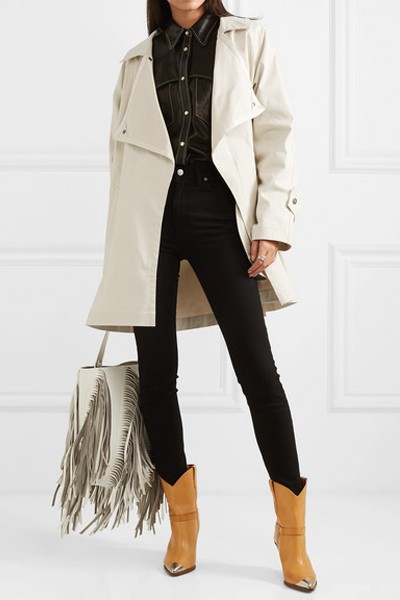 Jamelo Belted Cotton-Blend Gabardine Trench Coat from Isabel Marant