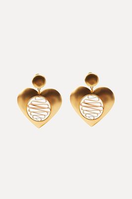 Maxi Heart Earrings from Zara