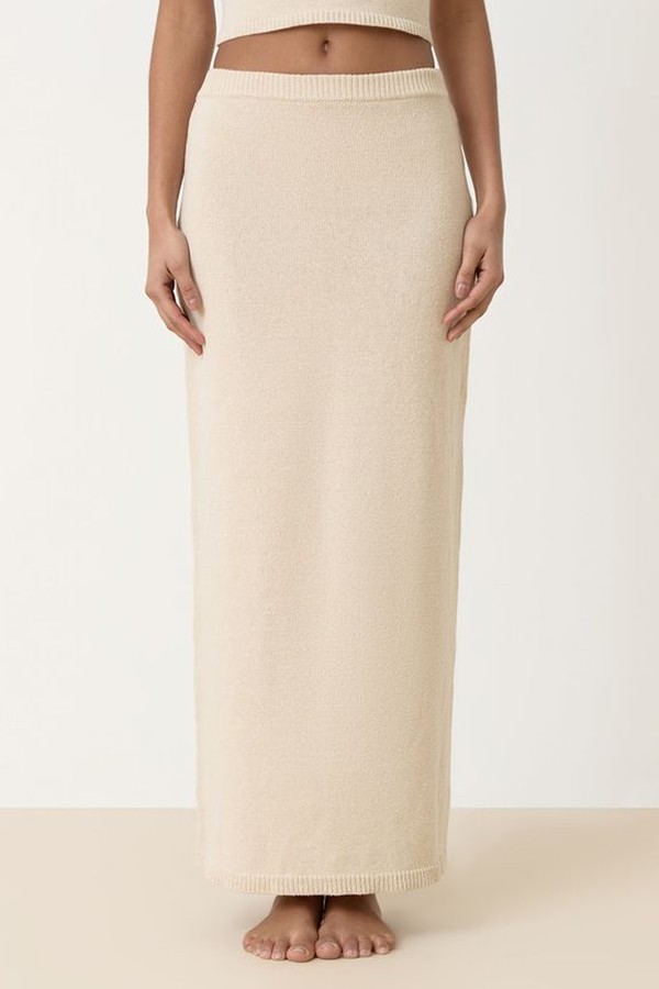 Rico Cream Knit Maxi Skirt from 4th & Reckless