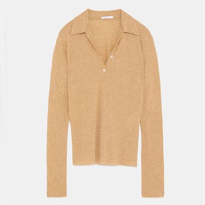 Premium Capsule Polo Sweater from Zara