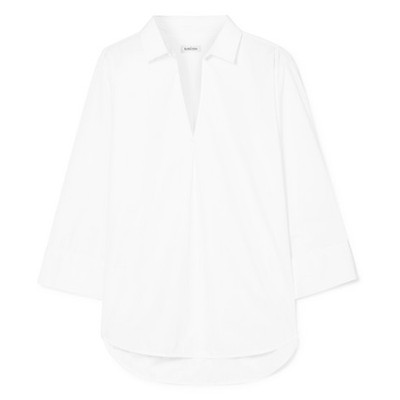 Touros Oversized Cotton Poplin Blouse from Totême