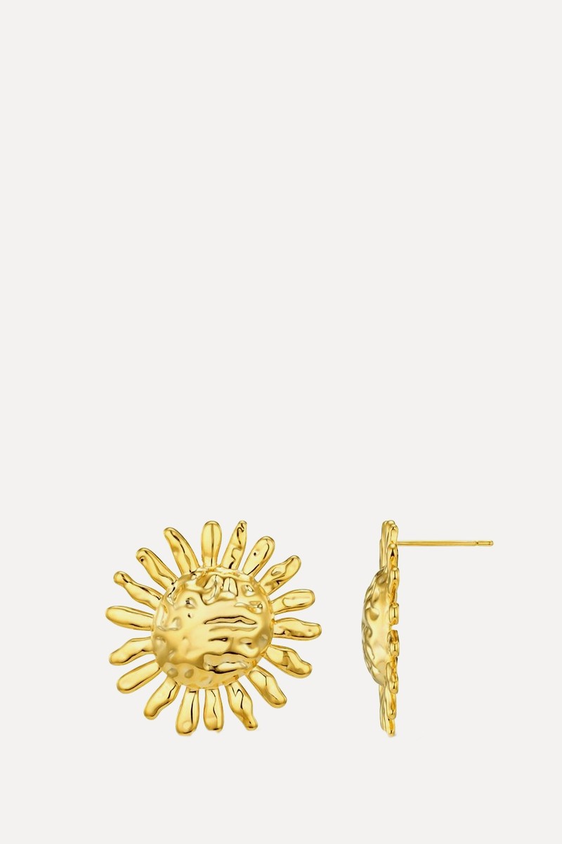 Statement Molten Sun Stud Earrings from orelia