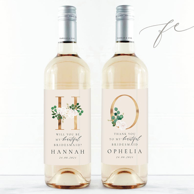 Personalised Wine Label from Farah & Eve