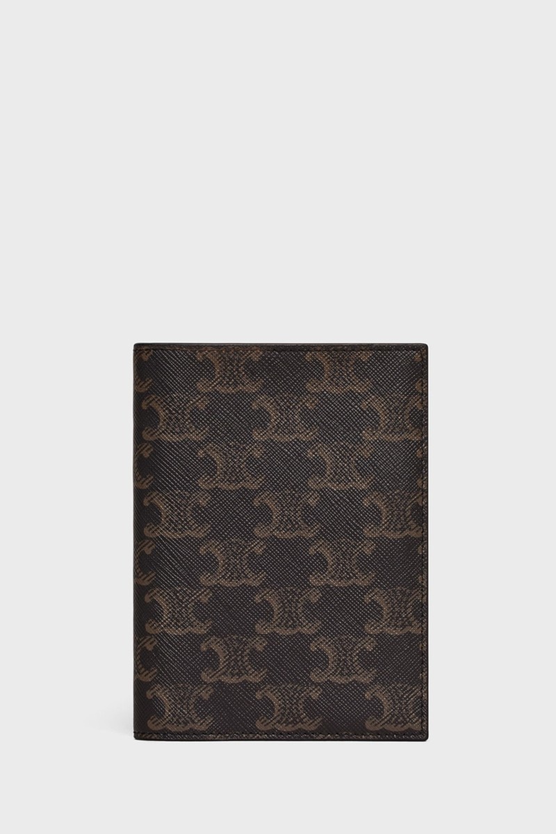 Passport Cover In Triomphe Canvas from Celine 