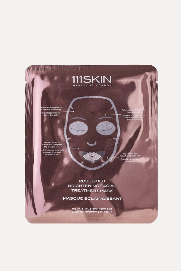 Pack Of 5 Rose Gold Brightening Facial Treatment Masks from 111SKIN