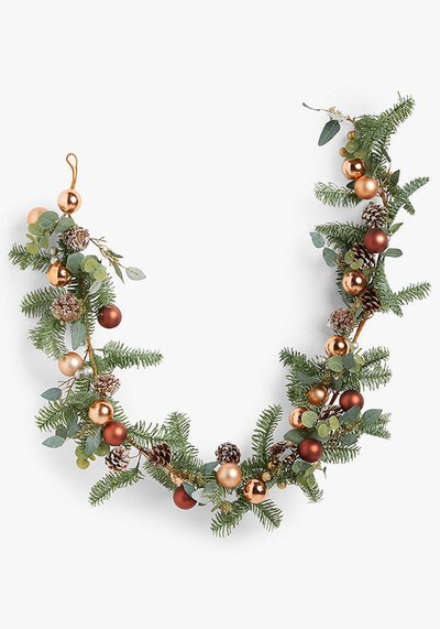 Community Garden Copper Bauble Garland from John Lewis