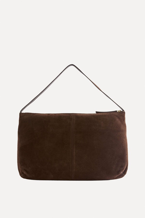 Suede Slouchy Shoulder Bag