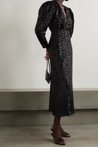 Bernadette Sequined Crepe Maxi Dress  from Borgo De Nor